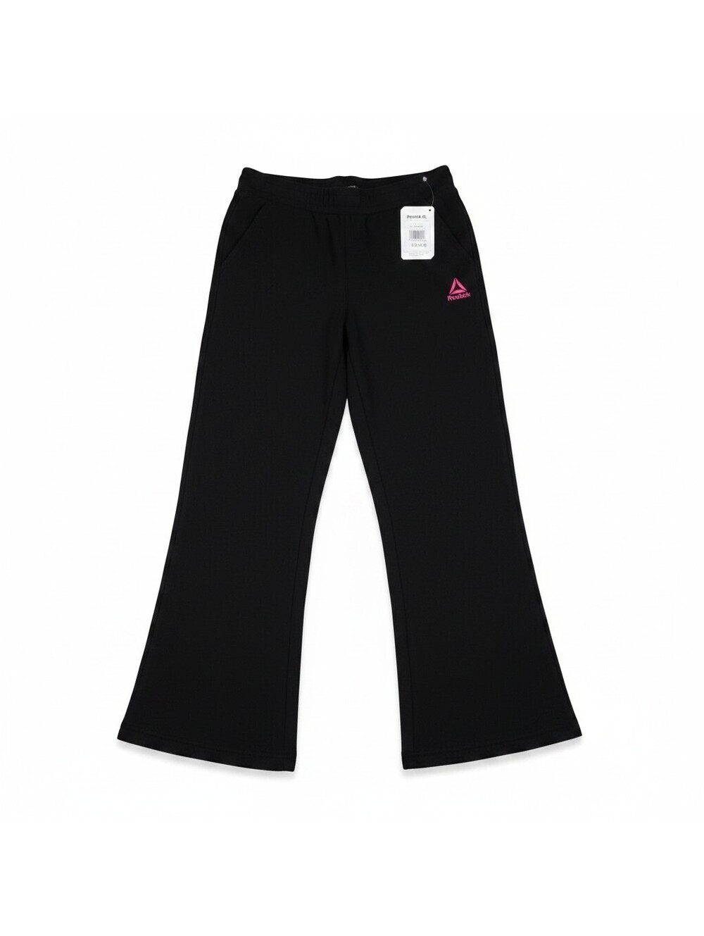 Reebok Puddle Pant Girls Sweatpants Black Large (10/12) Elastic Waist